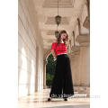 Frauen Black Wide Leg Smocked Palazzo Hose